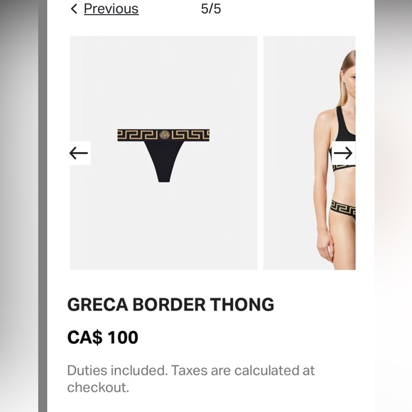 Versace Greca border thong - Picture 9 of 10